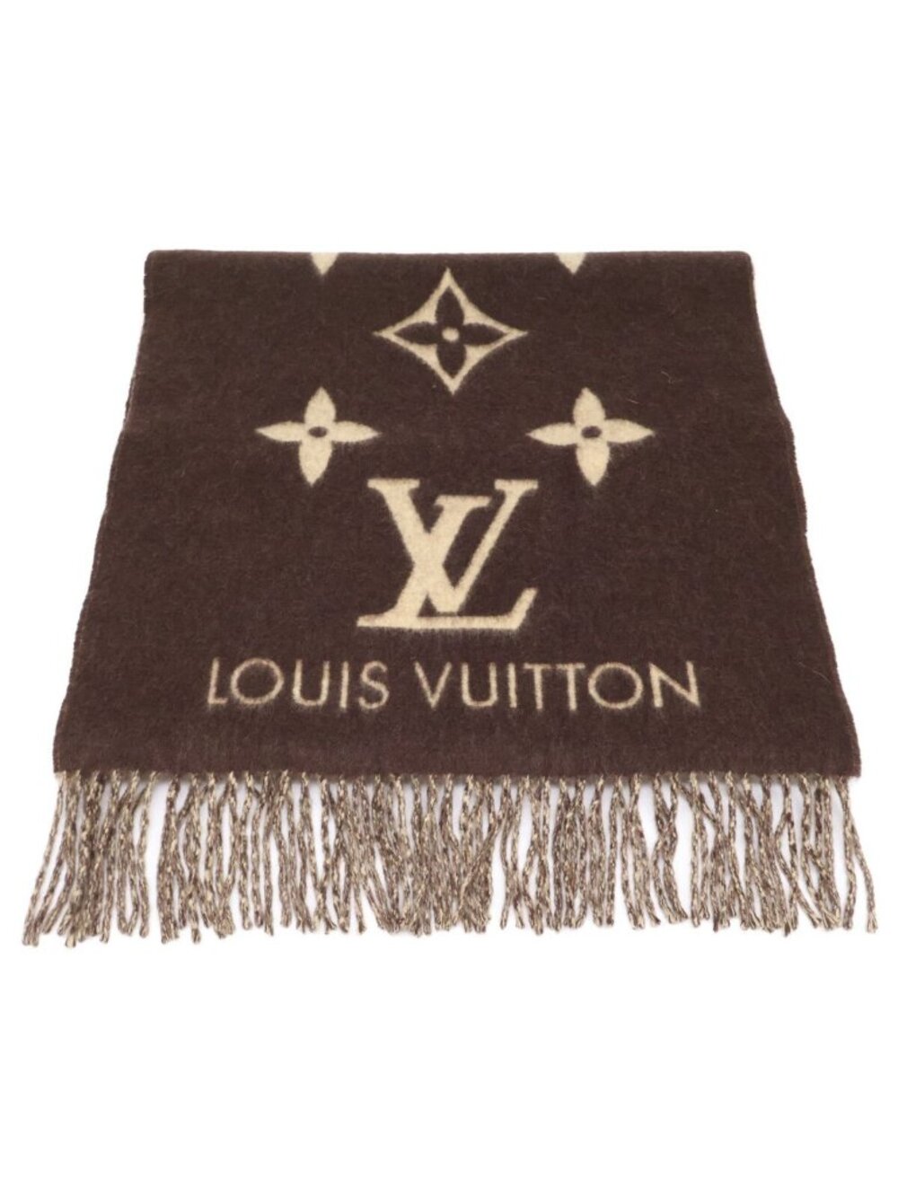 Louis Vuitton Echarpe Reykjavik Monogram Cashmere Fringe - Picture 2 of 7